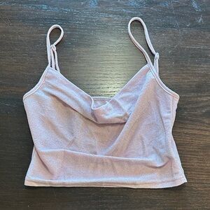 Pink Sparkle Strappy Top